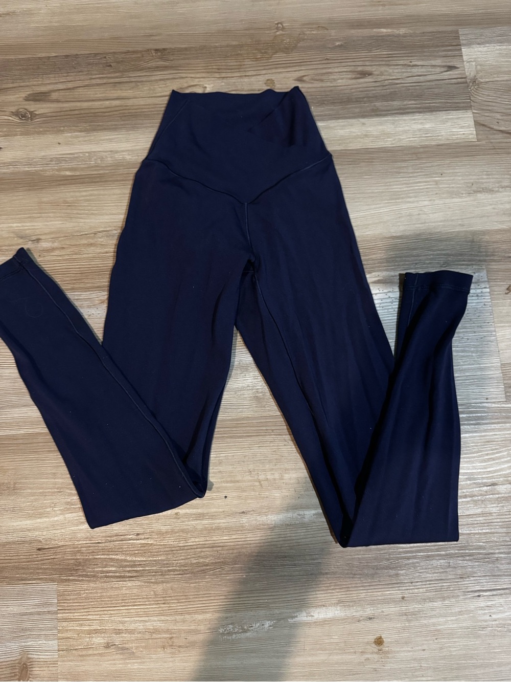 aerie Navy High-Waist Wide-Leg Leggings